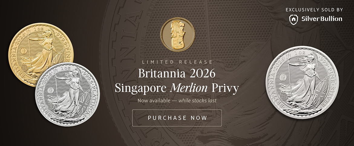 Gold Coin Britannia (Merlion Privy) 2026 - 1 oz