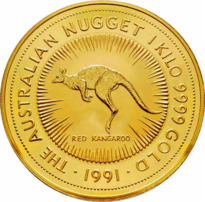 Gold Coin Kangaroo 1991 - 1 kg