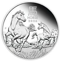 Silver Numis Australian Lunar Horse Proof 2026 Coin 1 oz
