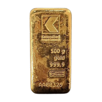 Gold Cast Bar Valcambi (Kantonalbank) - 500 gram
