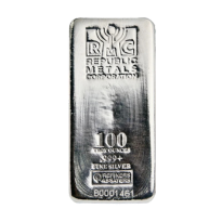 Republic Metals Silver Cast Bar - 100 oz