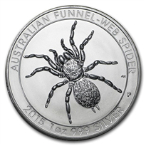 Silver Coin Australian Funnel-Web Spider 2015 - 1 oz