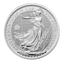 Silver Coin Britannia (Merlion Privy) Random Year - 1 oz (LOOSE)