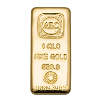 Gold 1 kg ABC Bullion Cast Bar