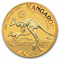Gold Coin Kangaroo 2026 - 1/2 oz