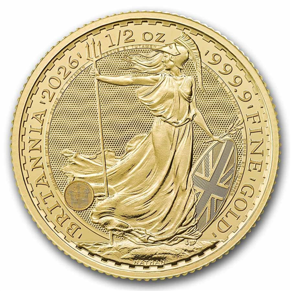 2022 1 oz Gold Britannia .9999 Gold Coin BU
