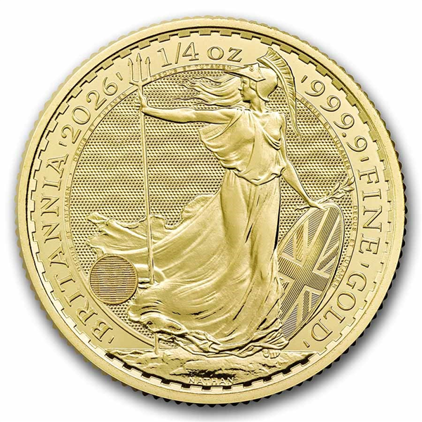 2022 1 oz Gold Britannia .9999 Gold Coin BU