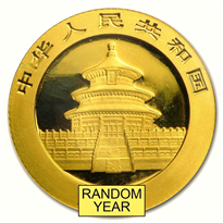 Gold Coin Chinese Panda (Random Year) - 1/20 oz
