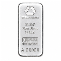 Silver Cast Bar Commerzbank - 1 kg