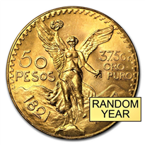 Gold Coin Mexican Random 50 Pesos - 41.66 Grams