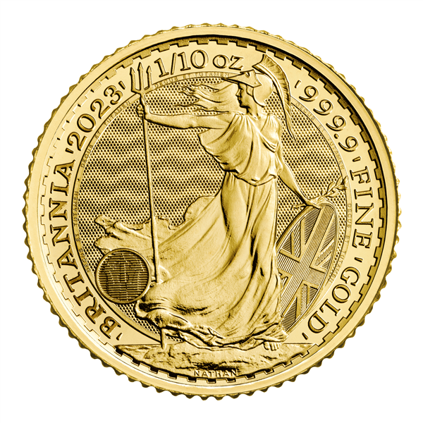 2023 1/10 oz Gold Britannia .9999 Gold Coin BU