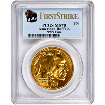 Gold Coin American Buffalo PCGS MS70 (Random Year) 1 oz