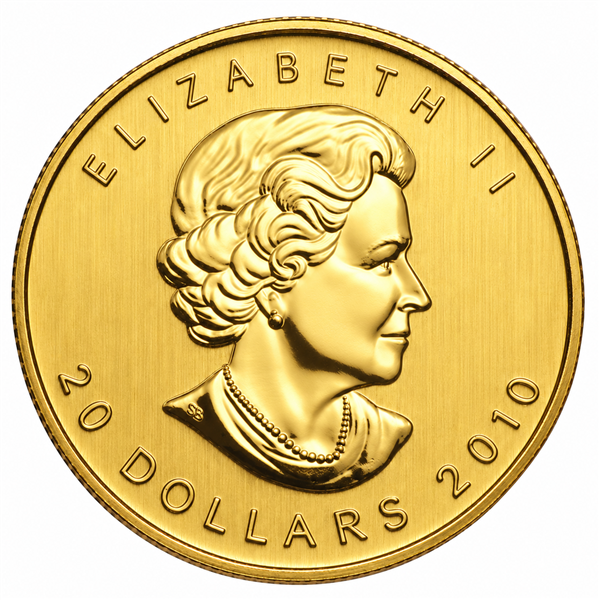 2010 1/2 oz Canadian Gold Maple Leaf Coin