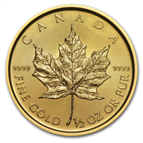 Gold Coin Maple Leaf 2017 - 1/2 oz