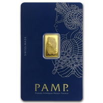 Gold 2.5 gram PAMP Suisse Minted Bar