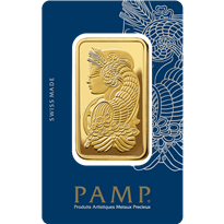 Gold Minted Bar PAMP Suisse - 100 gram