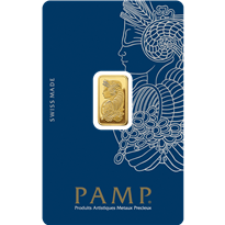 Gold Minted Bar PAMP Suisse - 2.5 gram