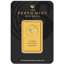 Gold Minted Bar Perth Mint - 10 oz