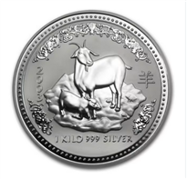 Silver Coin Lunar Goat 2003 Series I - 1 kg