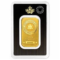 Gold Minted Bar Royal Canadian Mint - 1 oz
