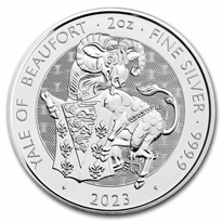 Silver Coin Tudor Beasts YALE of Beaufort 2023 - 2 oz