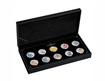 2024 Perth Mint Colored Dragon Year 1/2 Oz Silver 10 Coin Set