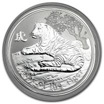 Silver Lunar Coin 2010  - Year of the Tiger II - 1 oz