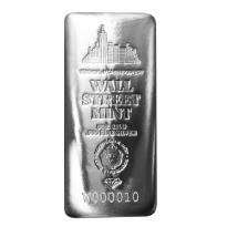 Wall Street Mint Silver Cast Bar - 1kg