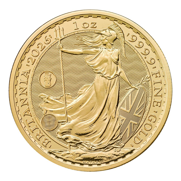 2025 1 oz Gold Britannia .9999 Gold Coin BU
