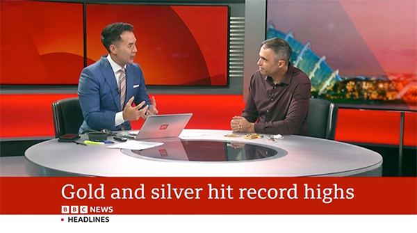 BBC Interviews CEO Gregor Gregersen on Gold’s Record-Breaking Rise