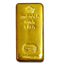 Gold 1 kg Logam Mulia Cast Bar