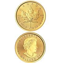 Gold Coin Canadian Maple Leaf 2010 - 1/2 oz