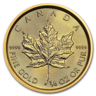 Gold Coin Canadian Maple Leaf 2020 - 1/4 oz