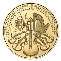 Gold Coin Austrian Philharmonics 2023 - 1/2 oz