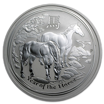 Silver Lunar Coin 2014 - Year of the Horse II - 2 oz