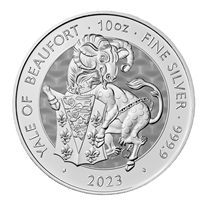 Silver Coin The Royal Tudor Beasts Yale of Beaufort 2023 - 10 oz