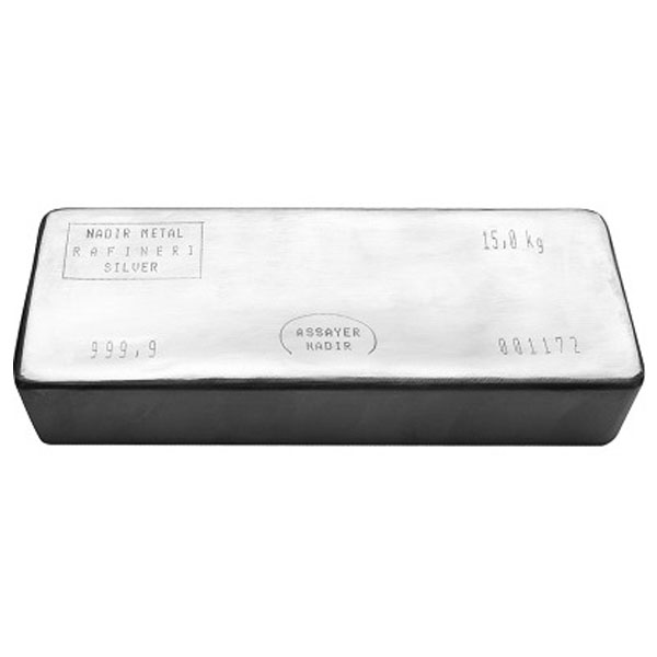 Nadir Silver Cast Bar - 15 kg