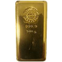 Gold 500 gram Tanaka Kikinzoku cast bar