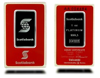 Platinum Bar Scotiabank - 1 oz