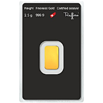 Gold 2.5 gram Argor-Heraeus minted bar