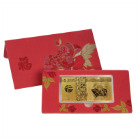 Gold Numis Red Packet Pig 2 Gram Foil