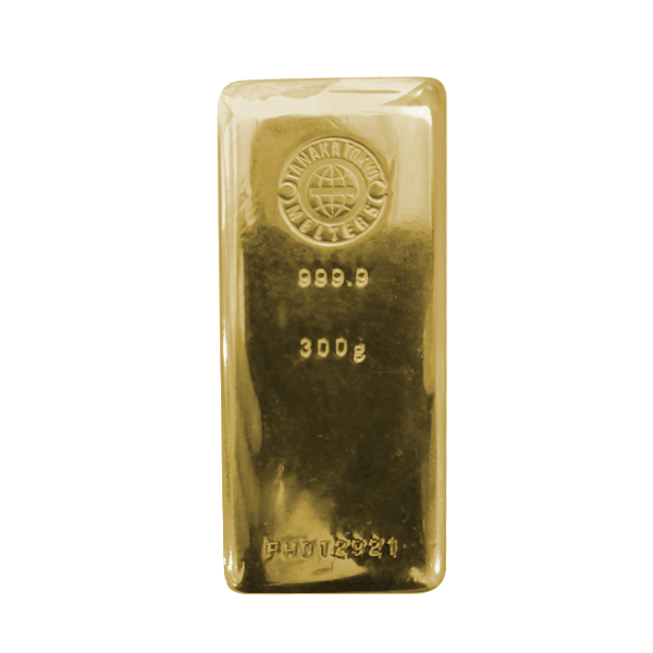 Gold 300 gram Tanaka Tokyo cast bar